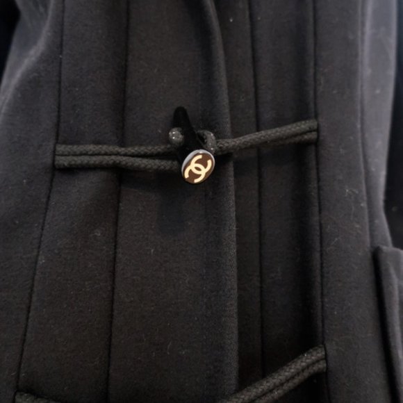 Chanel Duffle Coat Wool Hooded Toggle Jacket - Picture 3 of 12